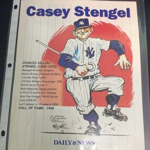 New York Yankees Daily News Casey Stengel